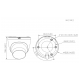 Kamera IP kopułkowa WizColor Fixed-focal Eyeball WizSense Dahua 6 Mpix IPC-HDW2649T-S-LED-0360B-PRO