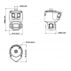 Kamera IP panoramiczna PTZ 8+4Mpx Dahua - SDT3E410-8P-MB-A-PV1
