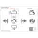 Uchwyt do montażu sufitowego Hanwha Vision - SHD-1101FW