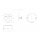 Uchwyt do montażu sufitowego podtynkowego Hanwha Vision - SHD-2000FPW