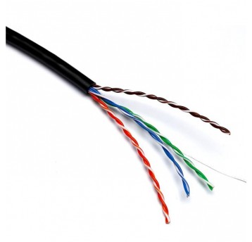 Kabel kat.5e U/UTP box 305m czarny zewnetrzny Fca Excel - 100-090