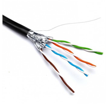 Kabel kat.6A U/FTP 500m czarny zewnętrzny Fca Excel - 100-993