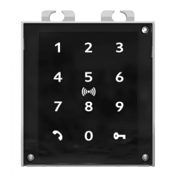 Klawiatura dotykowa i czytnik RFID 125 kHz, zabepieczony 13.56 MHz, NFC 2N - 91550946-s