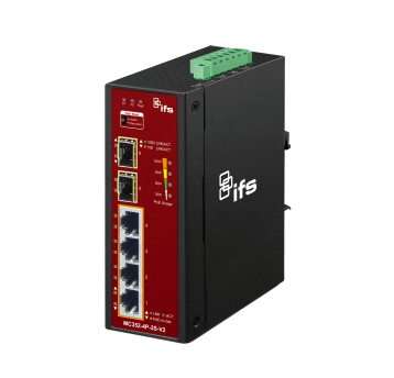 Konwerter przemysłowy Ethernet–SFP Aritech - MC352-4P-2S-V2