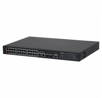 Przełącznik zarządzalny 24-portowy + 2SFP + 2RJ45 PoE Dahua - S4228-24GT-360