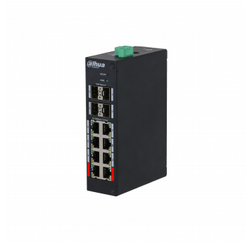 Przełącznik zarządzalny 8-portowy + 4SFP L2 PoE Dahua - HS4412-8ET-120