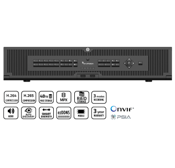 Rejestrator sieciowy 16-kanałowy 36HDD TruVision - TVN-2216P-36T