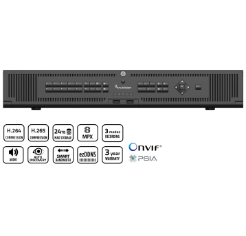 Rejestrator sieciowy 8-kanałowy 18HDD TruVision - TVN-2208-18T