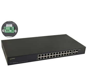 Switch PoE 24-portowy bez zasilacza do 24 kamer IP Pulsar - SF124WP