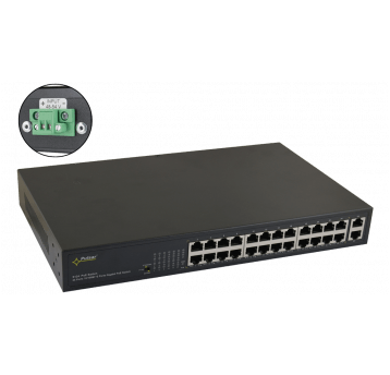 Switch PoE 24-portowy bez zasilacza Pulsar - S124WP