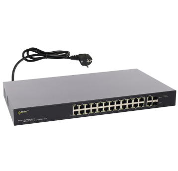 Switch PoE 24-portowy do 24 kamer IP Pulsar - SFG124