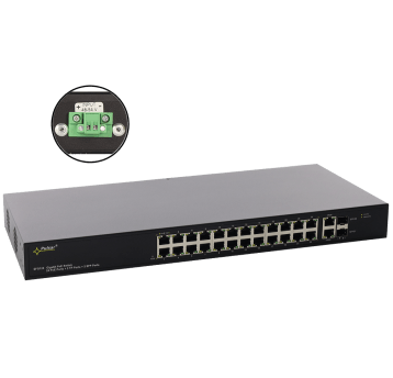 Switch PoE bez zasilacza 24-portowy Pulsar - SFG124WP