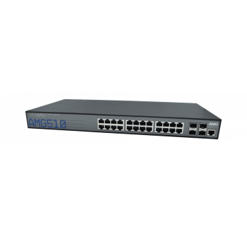Switch zarządzalny 24-portowy + 4 SPF+ PoE AMG Systems - AMG510-24G-4XS