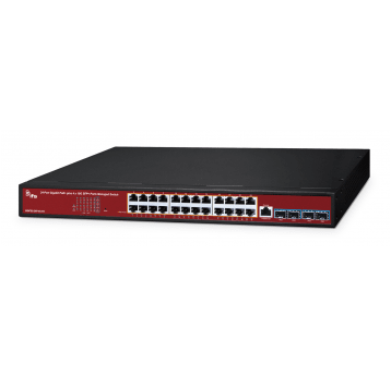 Switch zarządzalny 24-portowy PoE+ Aritech - NS4702-24P-4X-V3