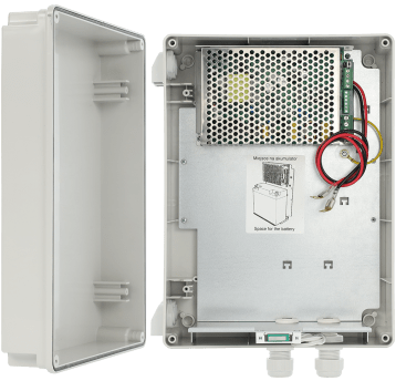 Zasilacz buforowy Grade 2 w obudowie ABS IP44 Pulsar - HPSG2H-12V5A-C