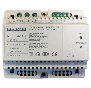 Zasilacz DIN-6 100-240VAC/24VDC-2A Fermax - 4840